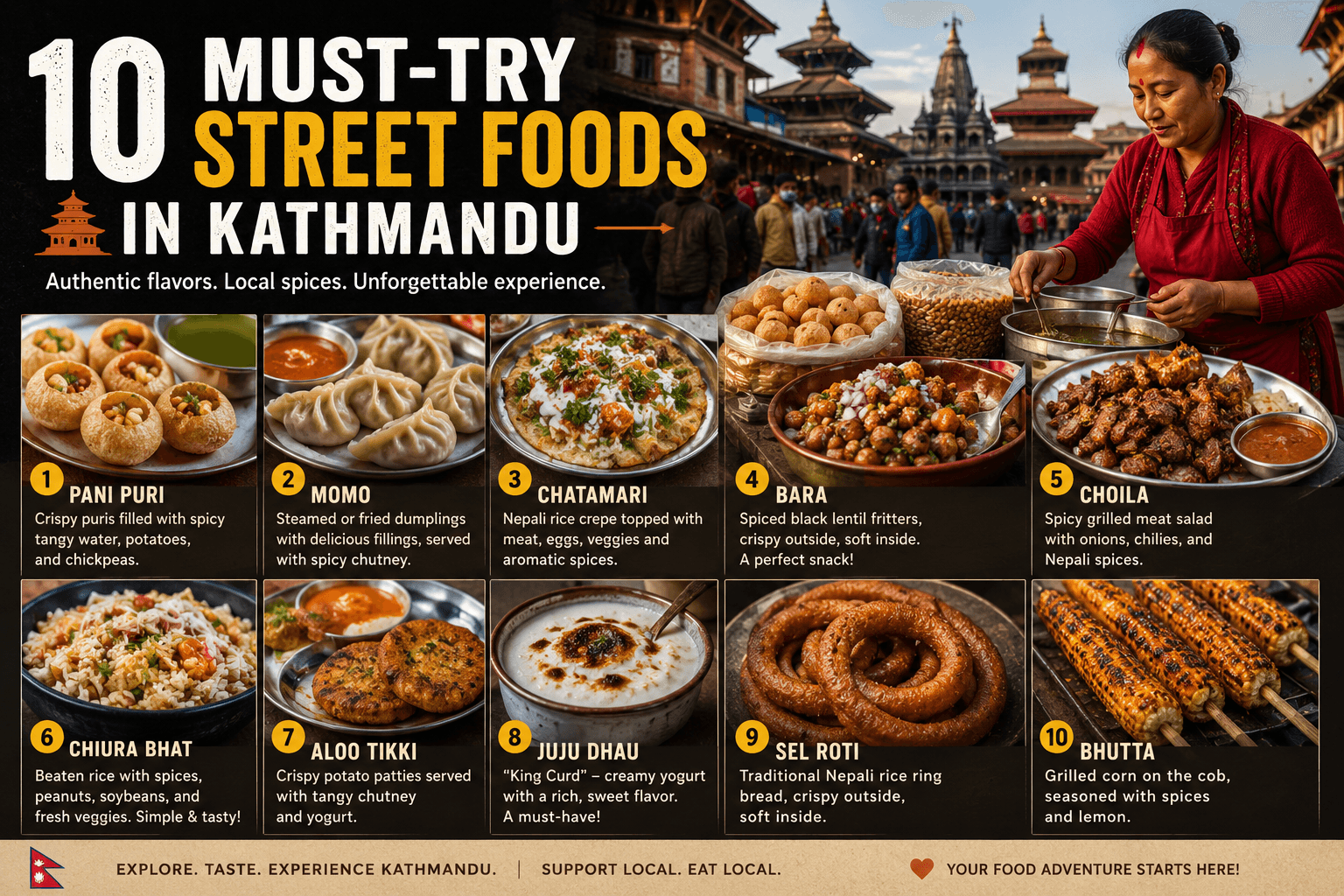 10 Must-Try Street Foods in Kathmandu